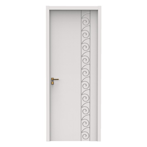 Custom Design Apartment Pvc Door Interior Design Picture Frames Soundproof Wpc Door Waterproof
