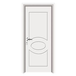 Fireproof Anti-worm Grey Solid PVC Film Laminated Soundproof Wood Door