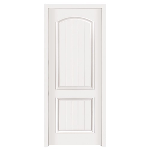 Fireproof Anti-worm Grey Solid PVC Film Laminated Soundproof Wood Door