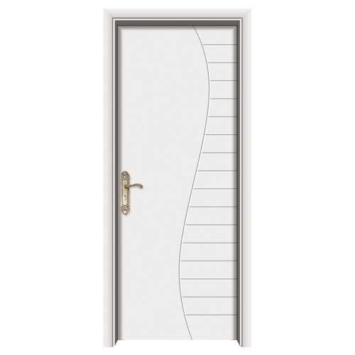 Simple Bedroom Fireproof WPC Solid PVC Door
