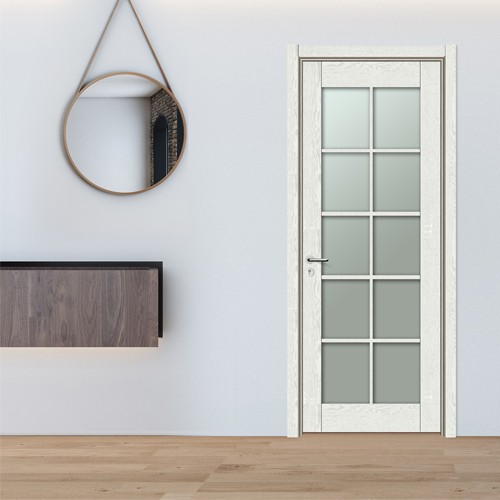 No Formaldehyde Moisture-proof Fireproof Soundproof Solid WPC Material Wooden Door